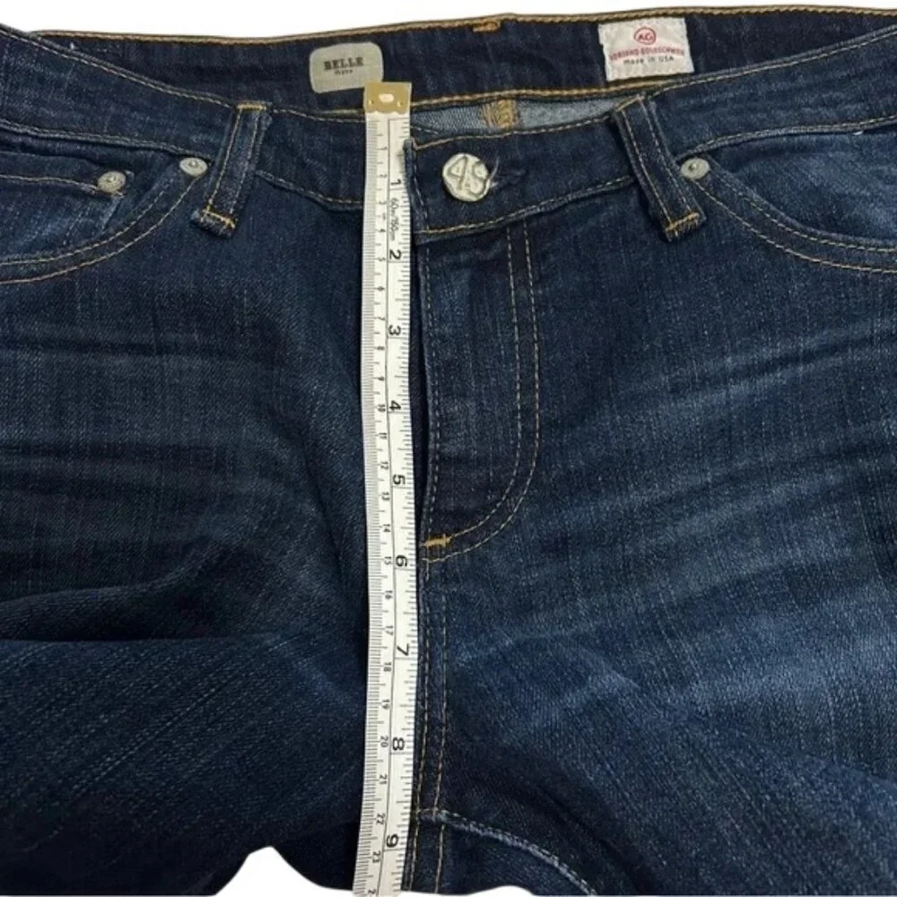 AG Adriano Goldschmied Women's Flare Jeans - Dark Blue - Picture 10 of 11